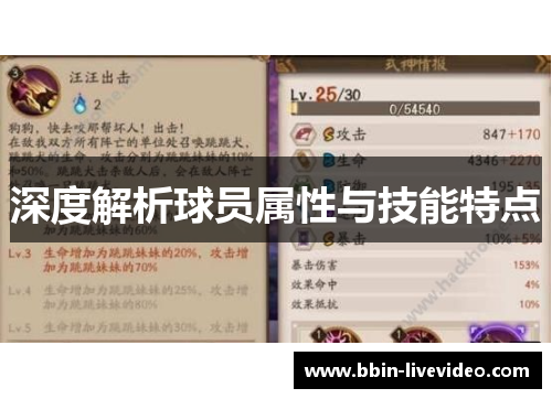 深度解析球员属性与技能特点